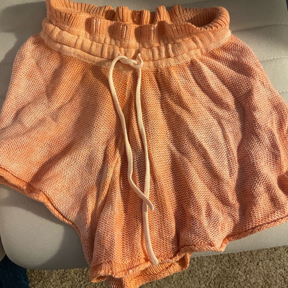 Free People Knit Shorts with Drawstring